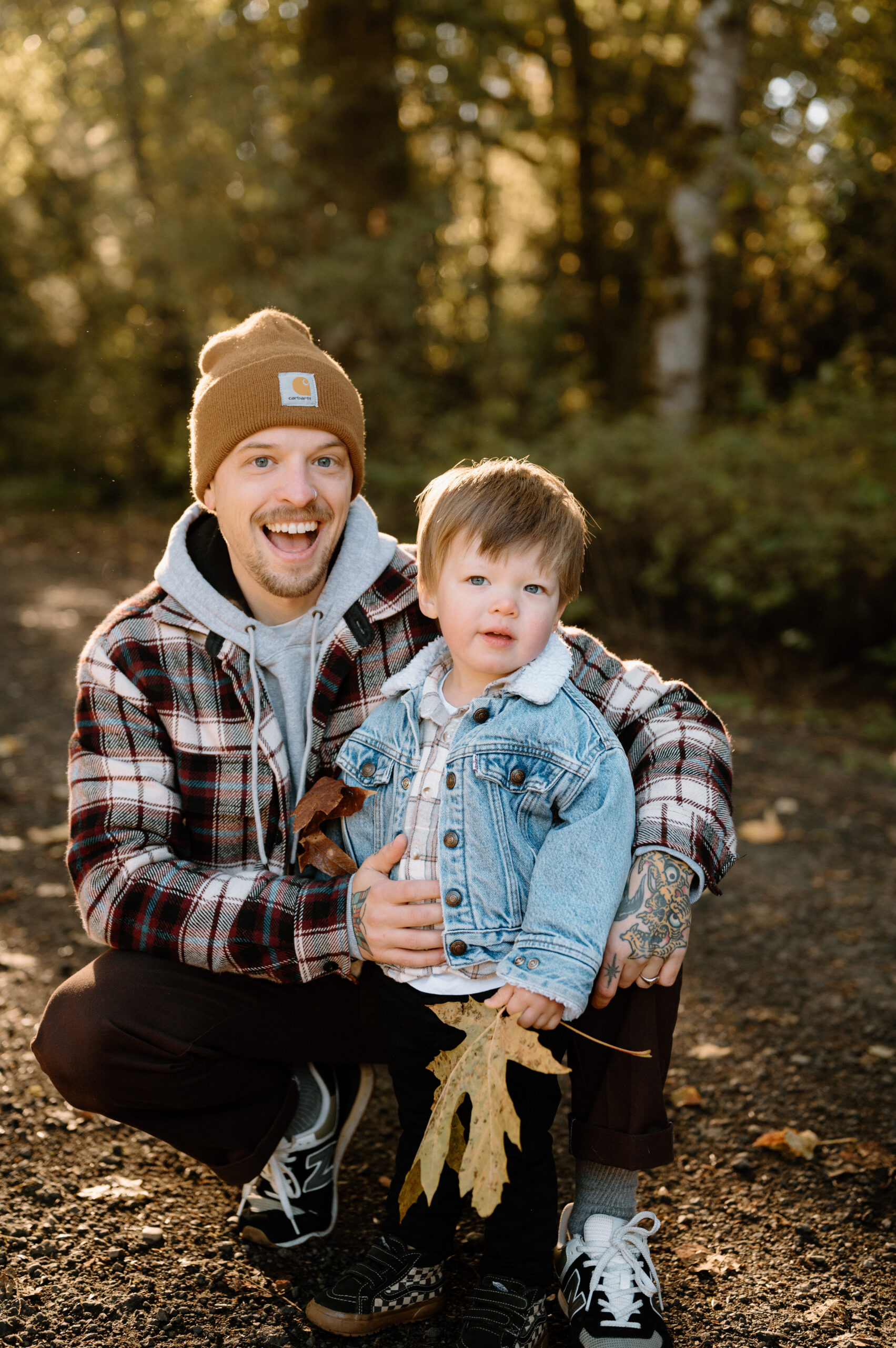 Fall family photos Vancouver Washington, Portland Or Family Photographer, what to wear family pictures, PNW, tattooed family