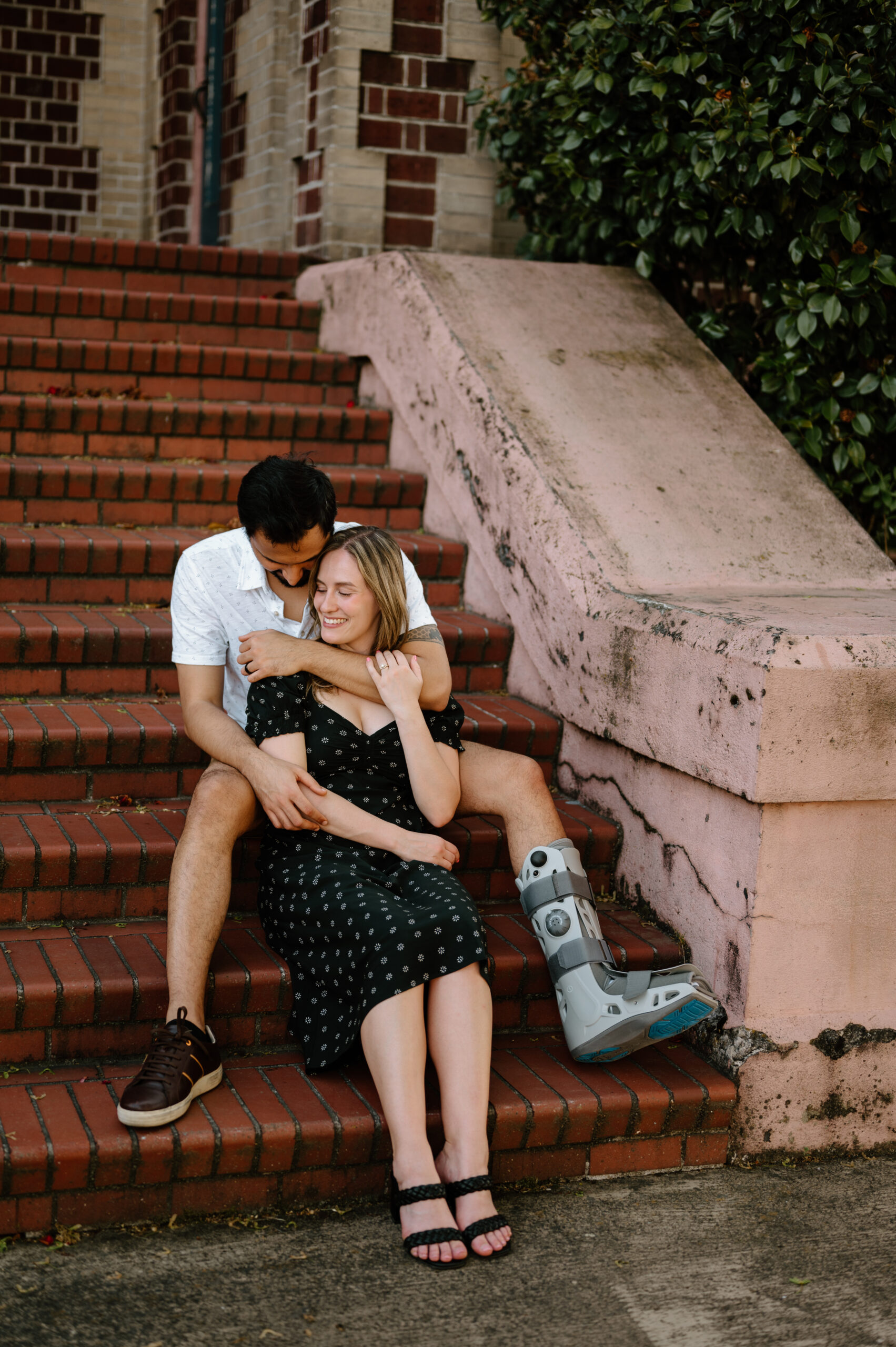 Urban Engagement photos, downtown Vancouver Washington. Golden hour