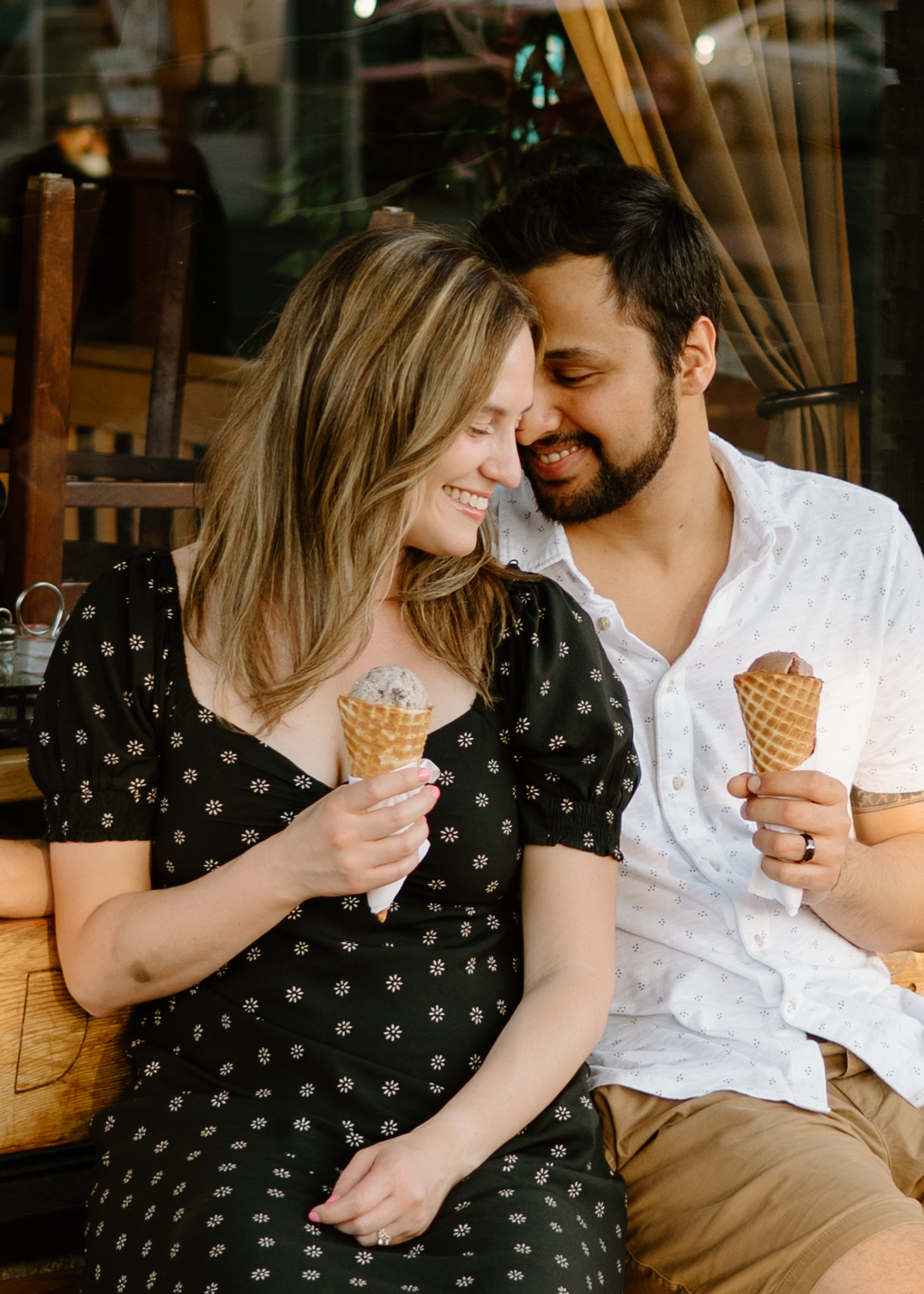 Urban Engagement photos, downtown Vancouver Washington. Golden hour