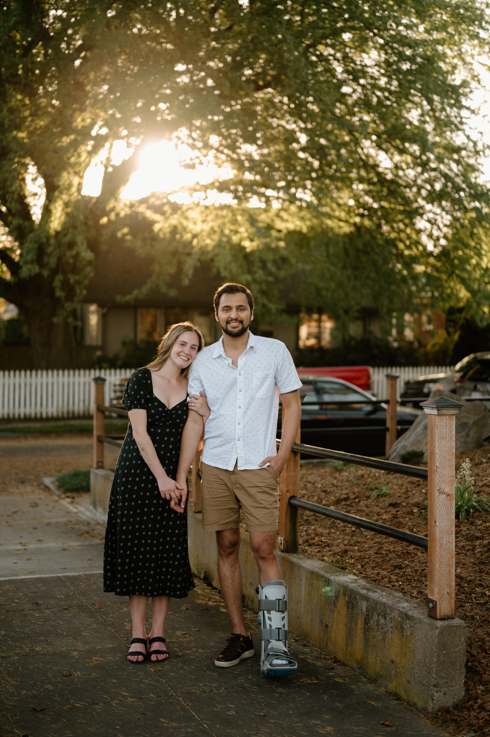 Urban Engagement photos, downtown Vancouver Washington. Golden hour