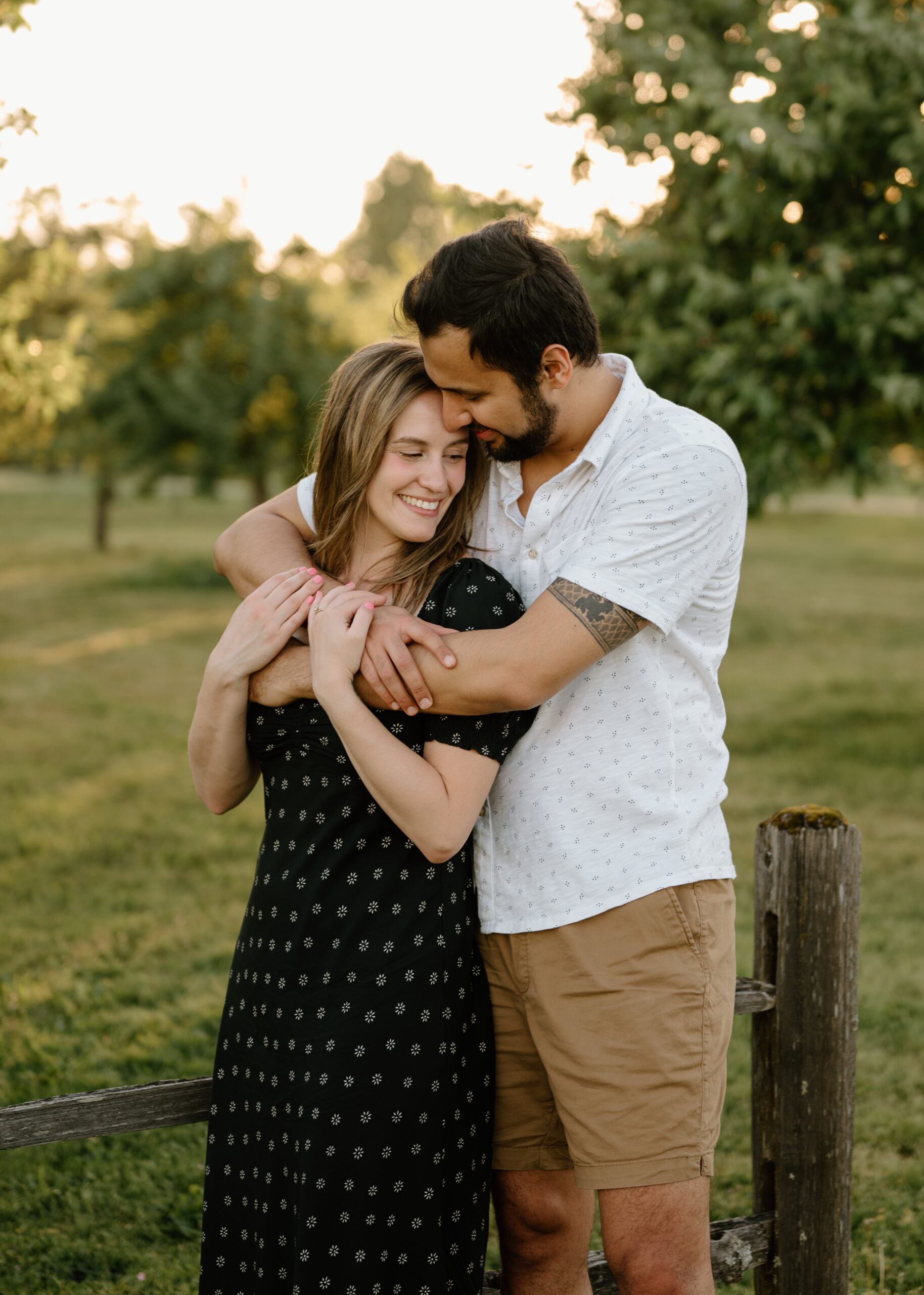 Urban Engagement photos, downtown Vancouver Washington. Golden hour