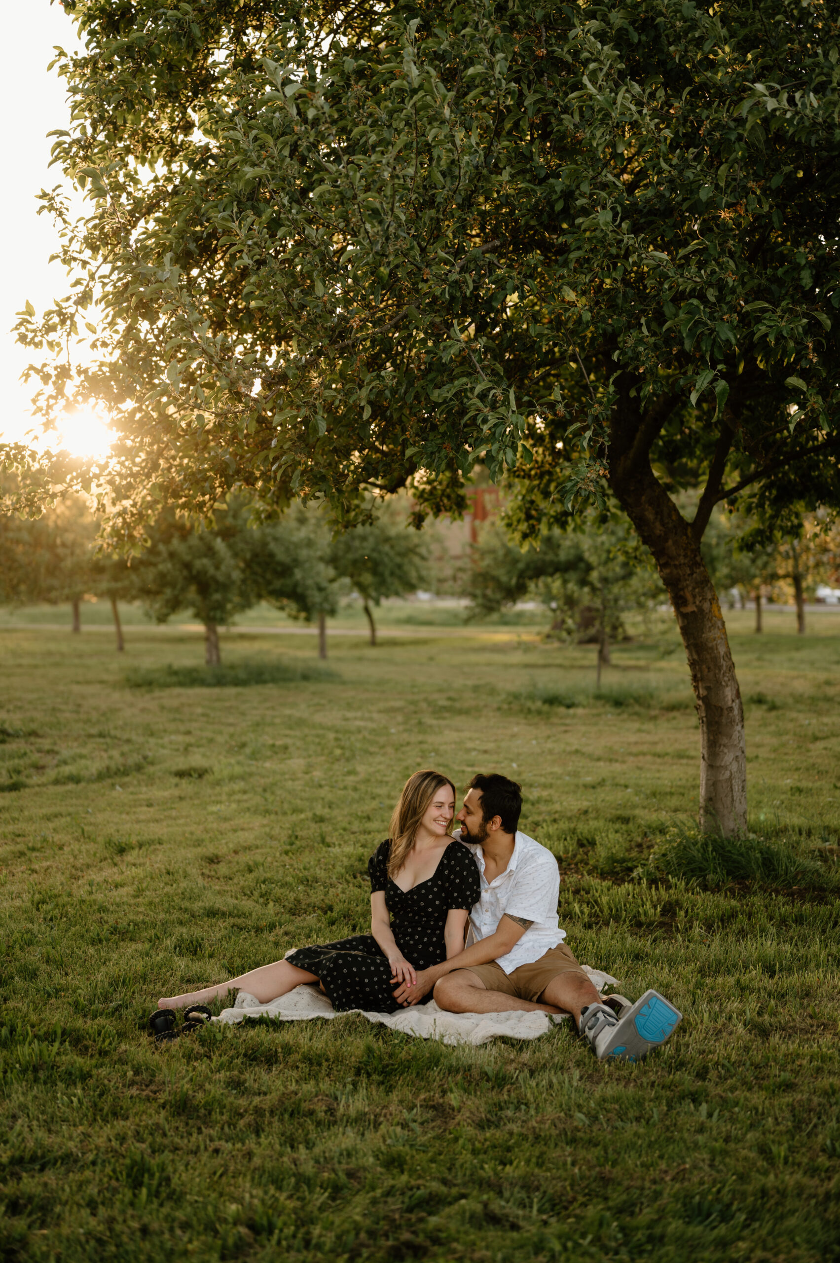 Urban Engagement photos, downtown Vancouver Washington. Golden hour