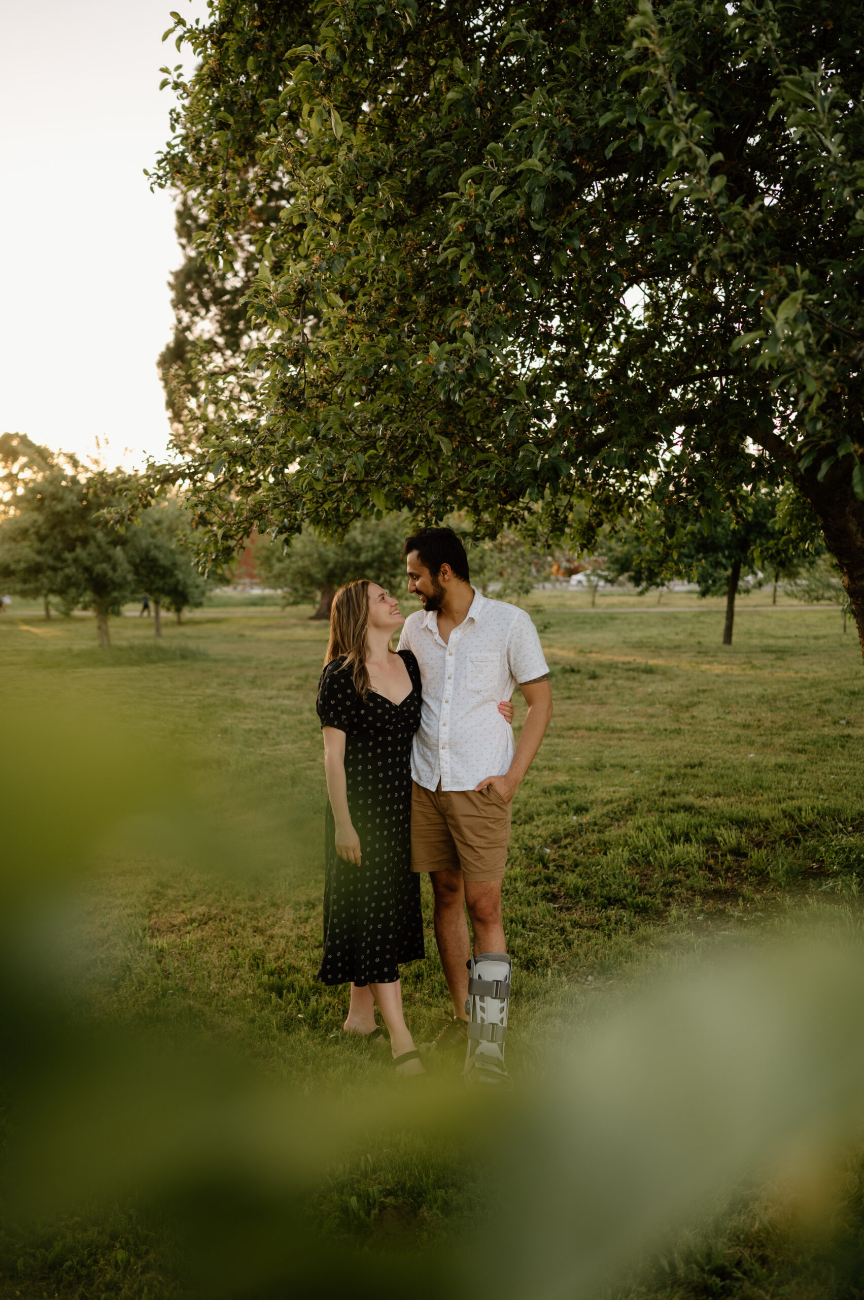 Urban Engagement photos, downtown Vancouver Washington. Golden hour