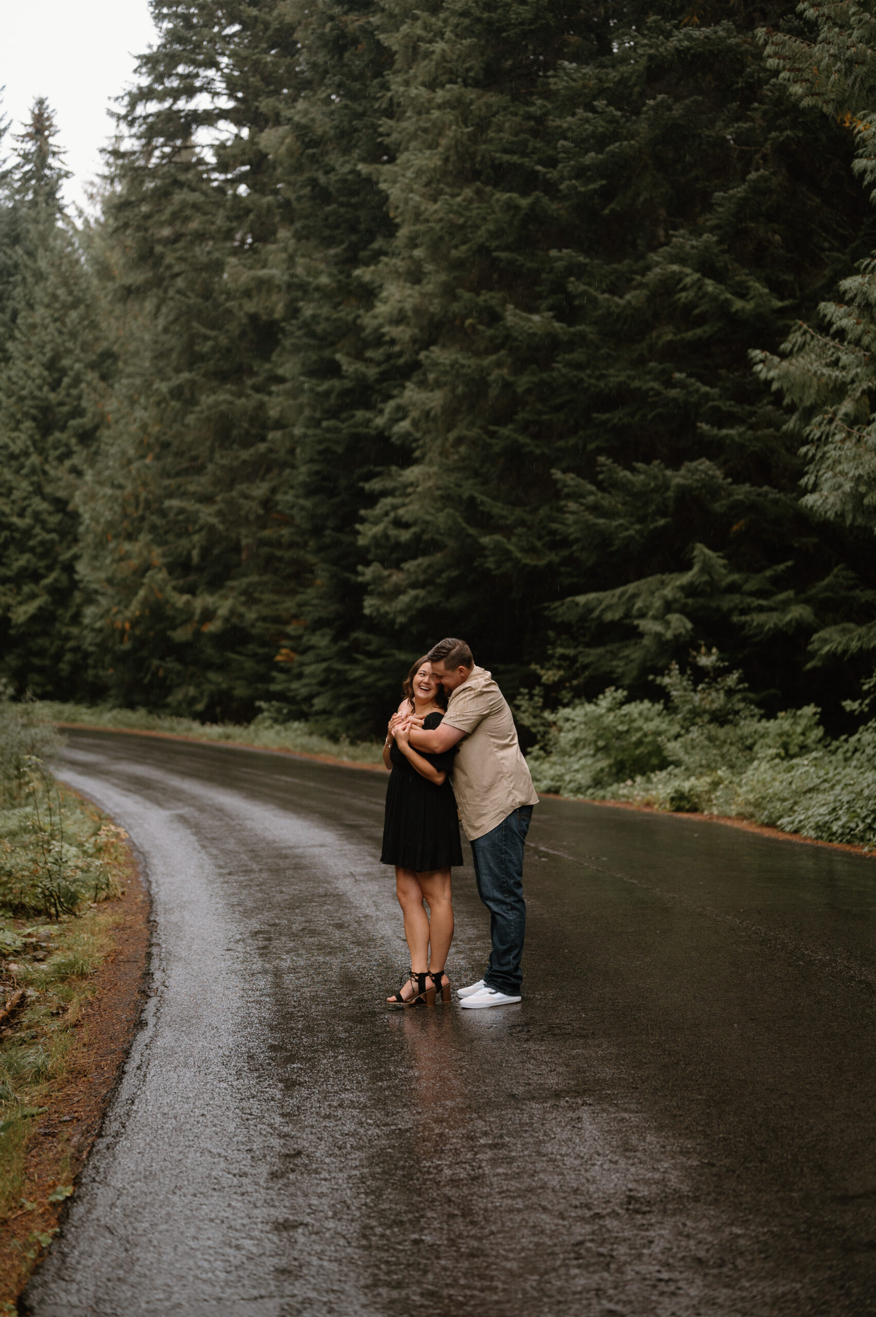 Portland Oregon Engagement Photographer, Mt Hood Photography, rainy day 