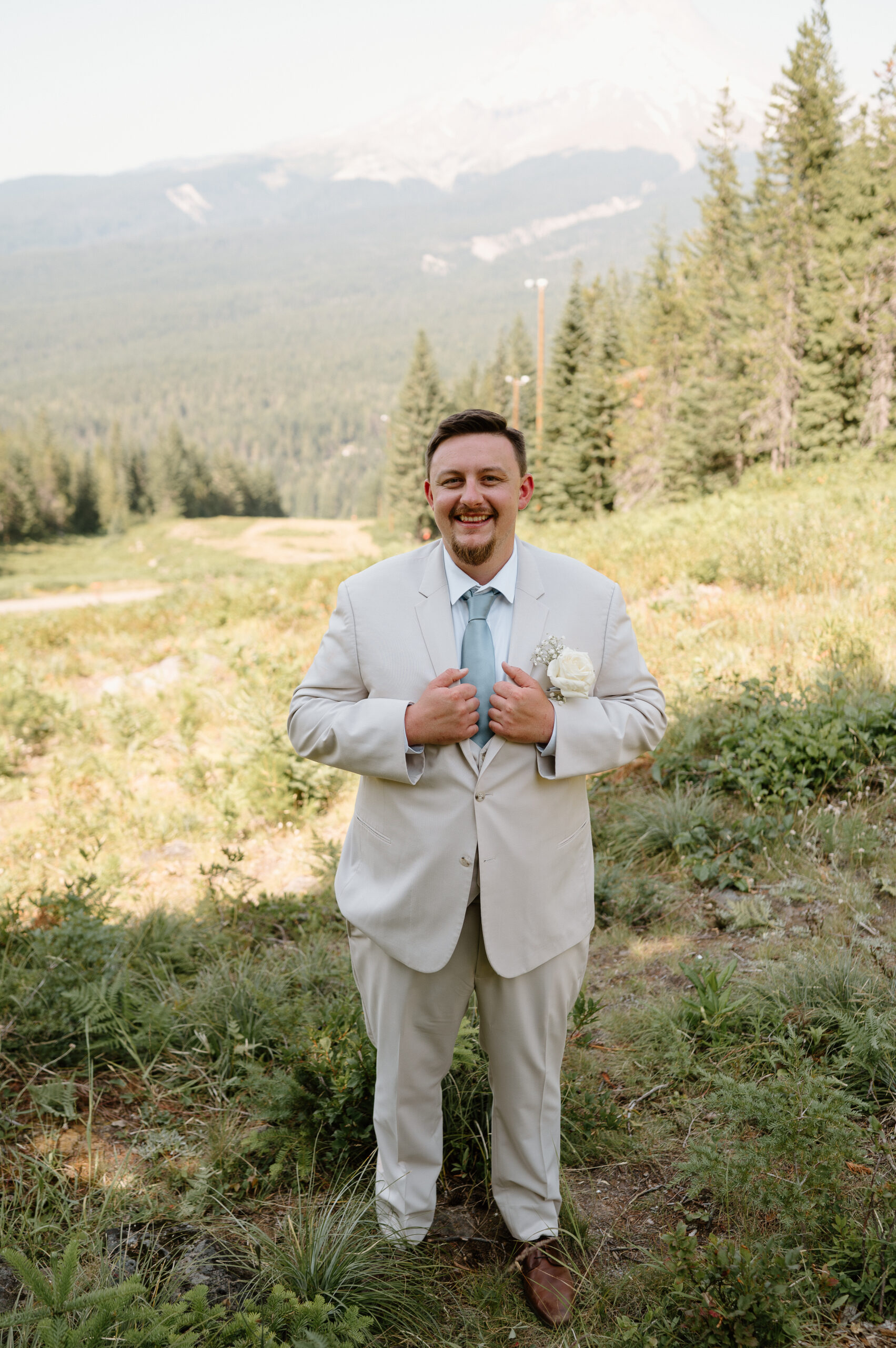 Bridal Portraits at Mt Hood Ski Bowl, Wedding Photographer Portland Oregon