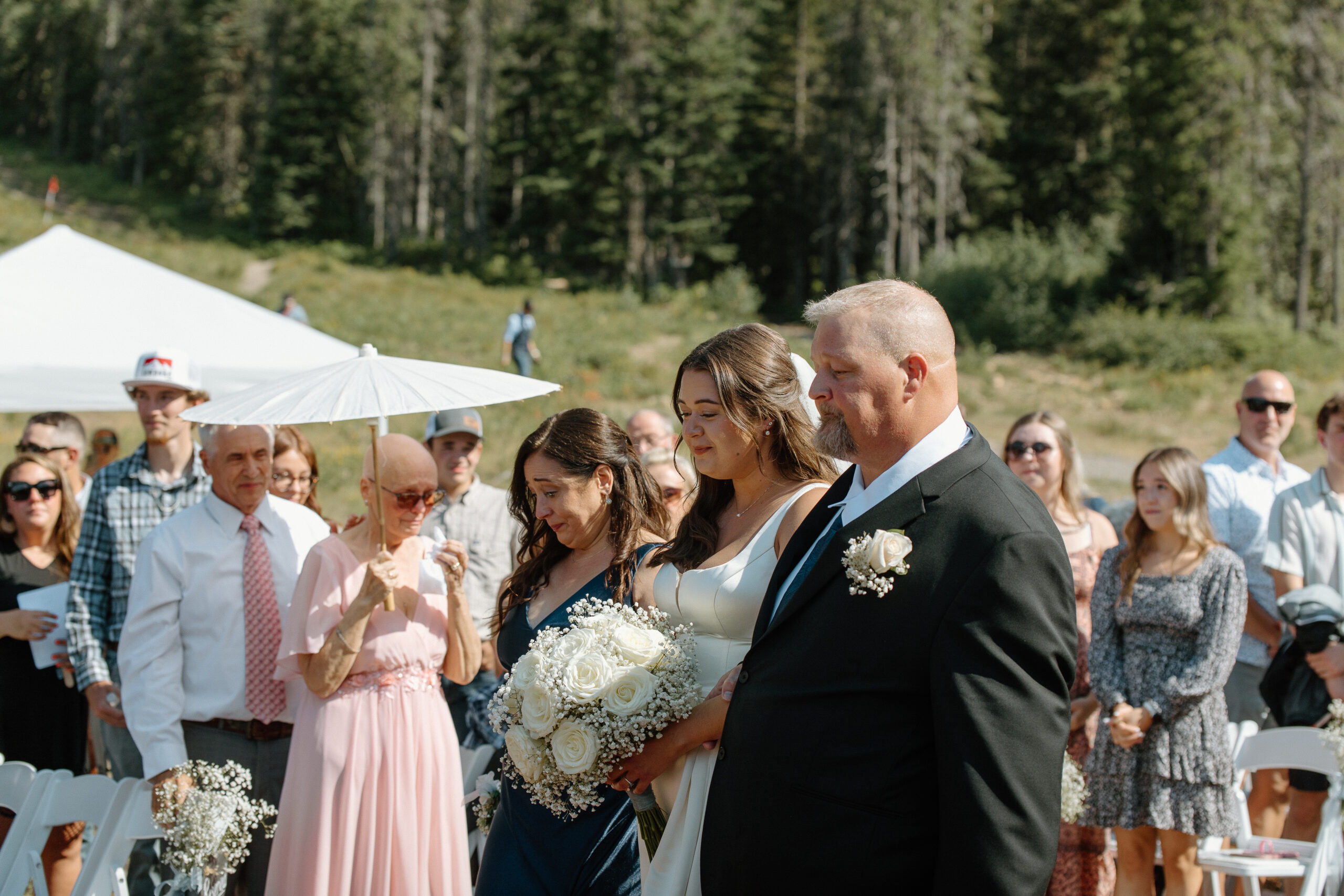 Portland OR Wedding Photographer Mt Hood Ski bowl, summer wedding