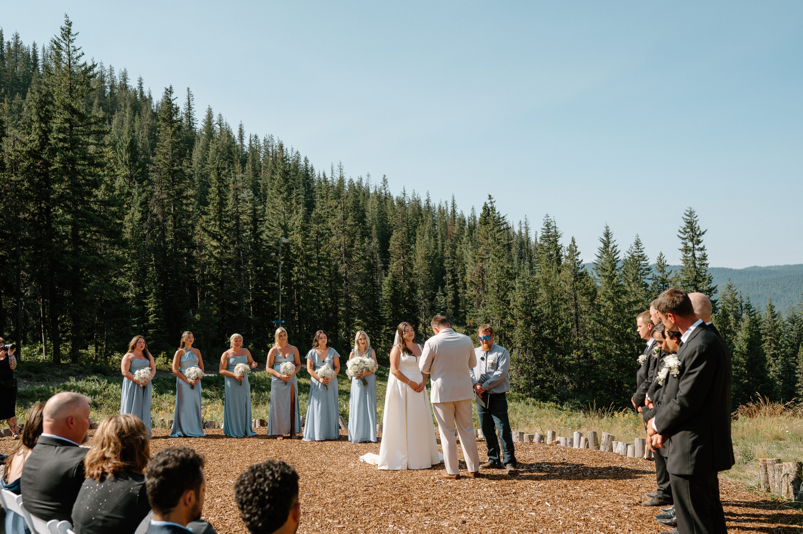 Portland OR Wedding Photographer Mt Hood Ski bowl, summer wedding