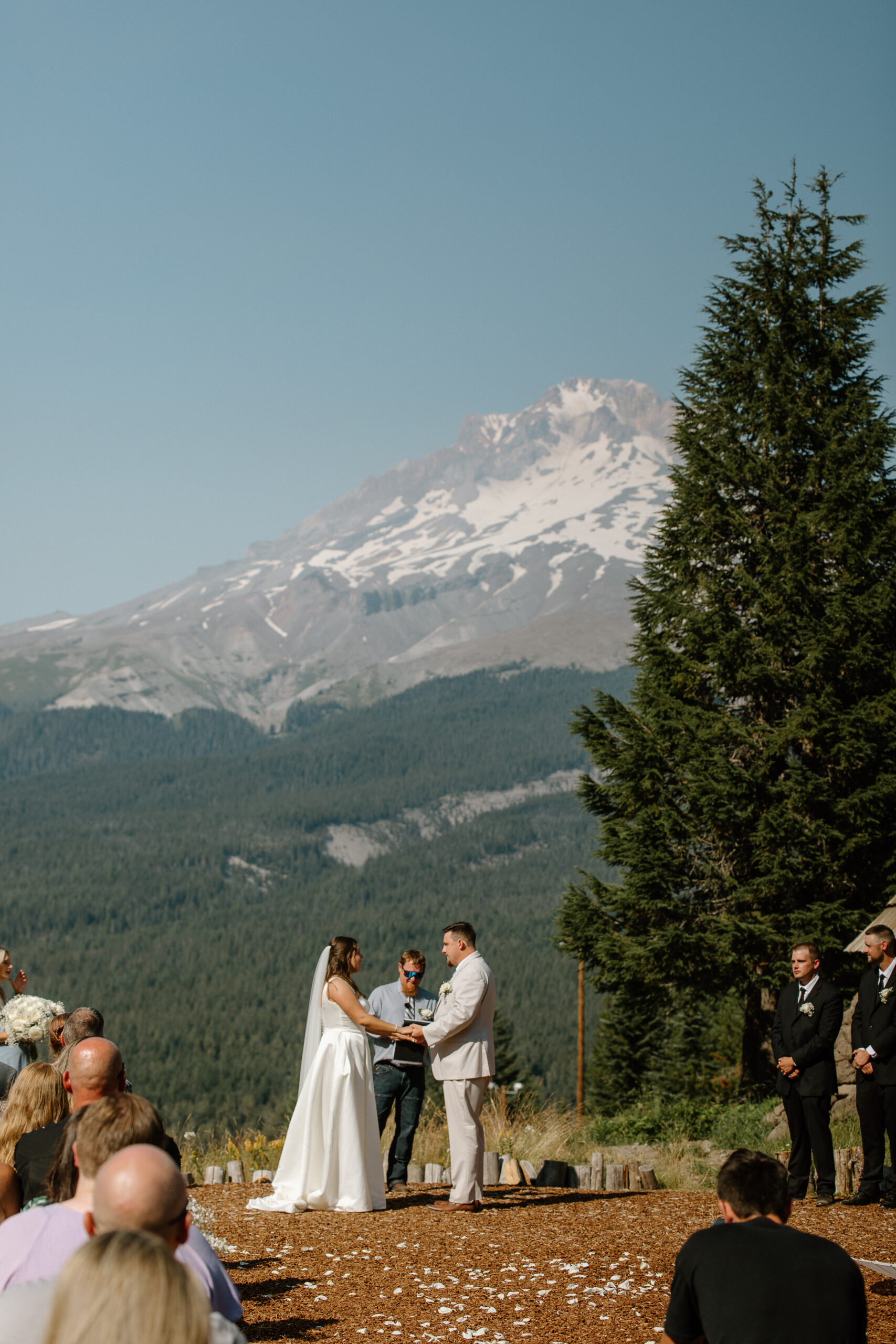 Portland OR Wedding Photographer Mt Hood Ski bowl, summer wedding