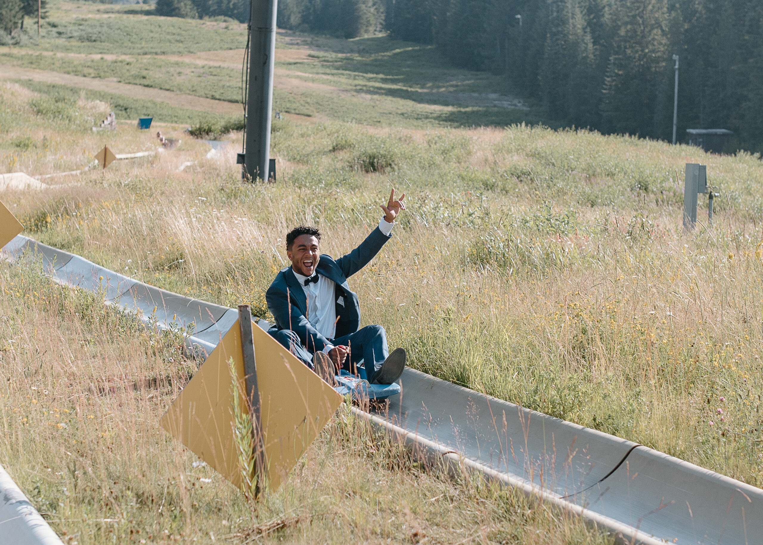 Portland OR Wedding Photographer Mt Hood Ski bowl, summer wedding