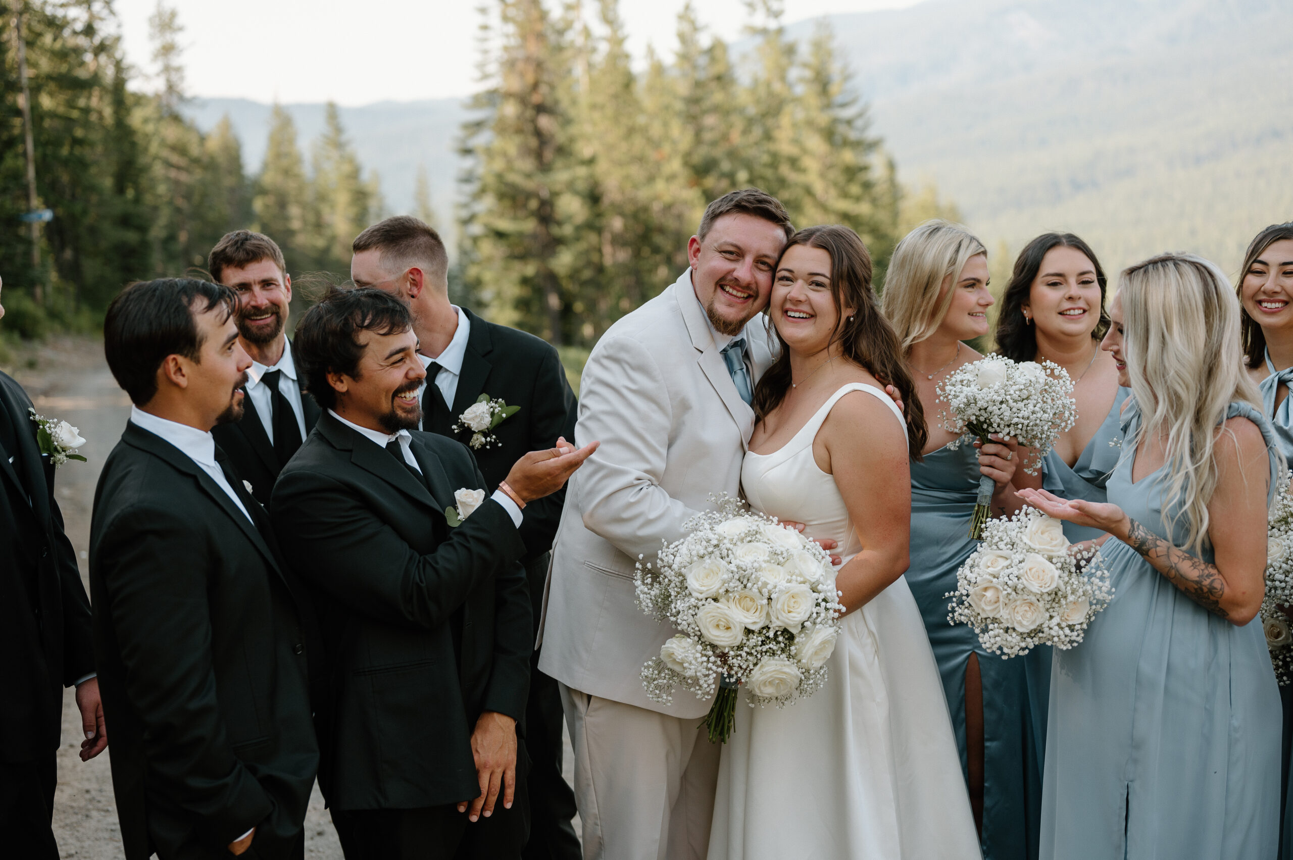 Portland OR Wedding Photographer Mt Hood Ski bowl, summer wedding Bridal Portraits Vancouver Washington  