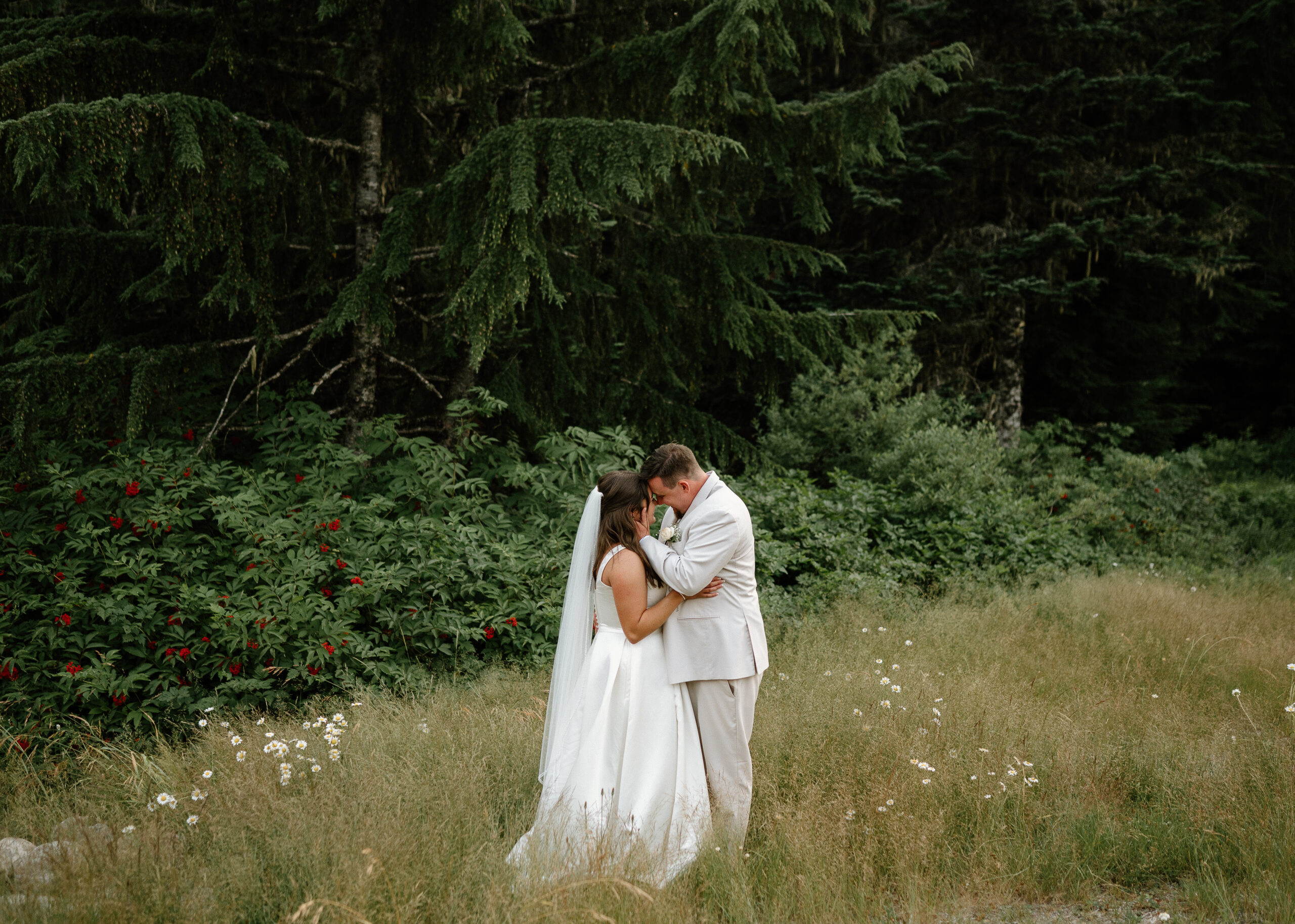 Portland OR Wedding Photographer Mt Hood Ski bowl, summer wedding Bridal Portraits Vancouver Washington  