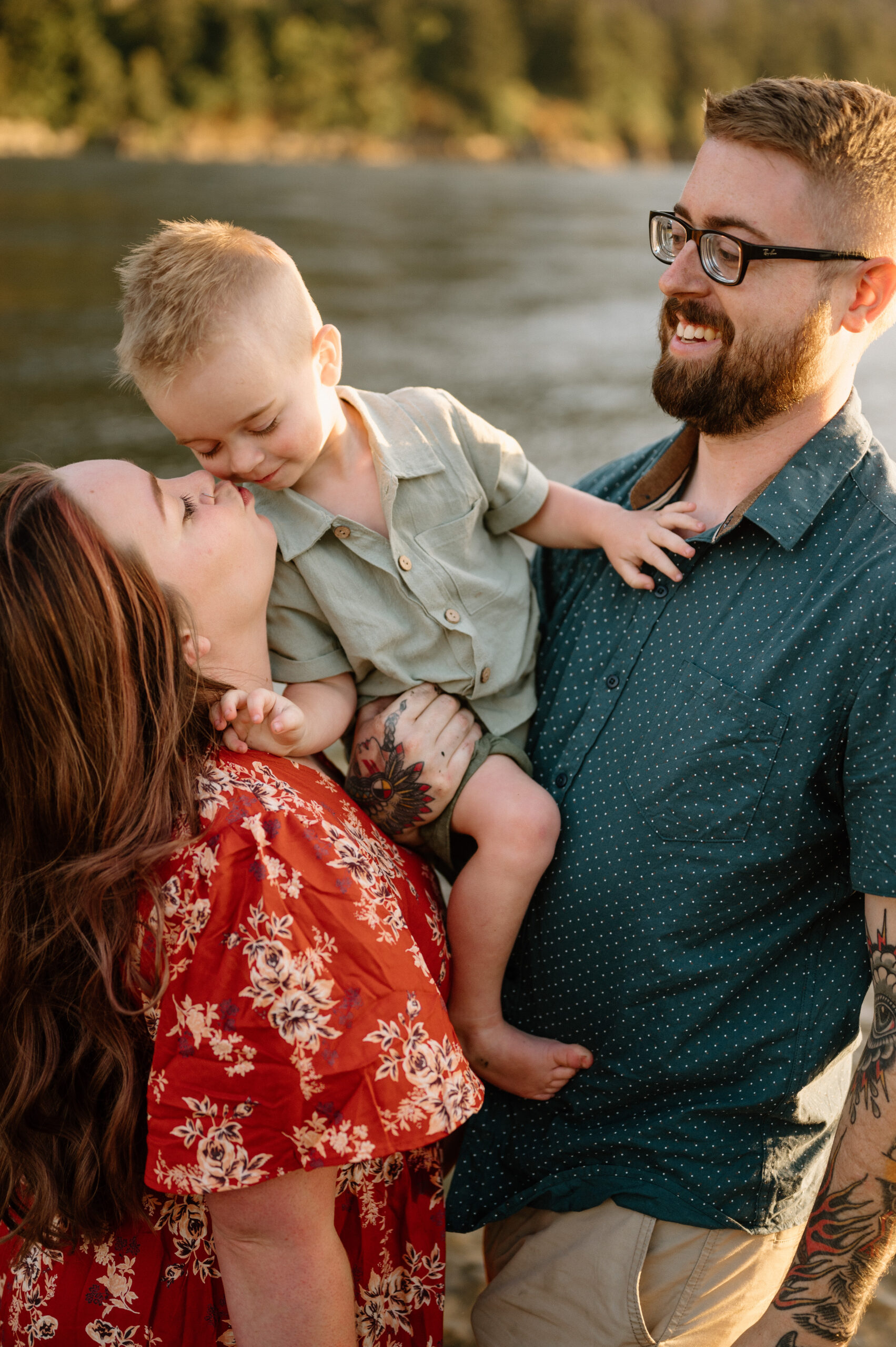 Family portrait taken by PNW Family Photographer