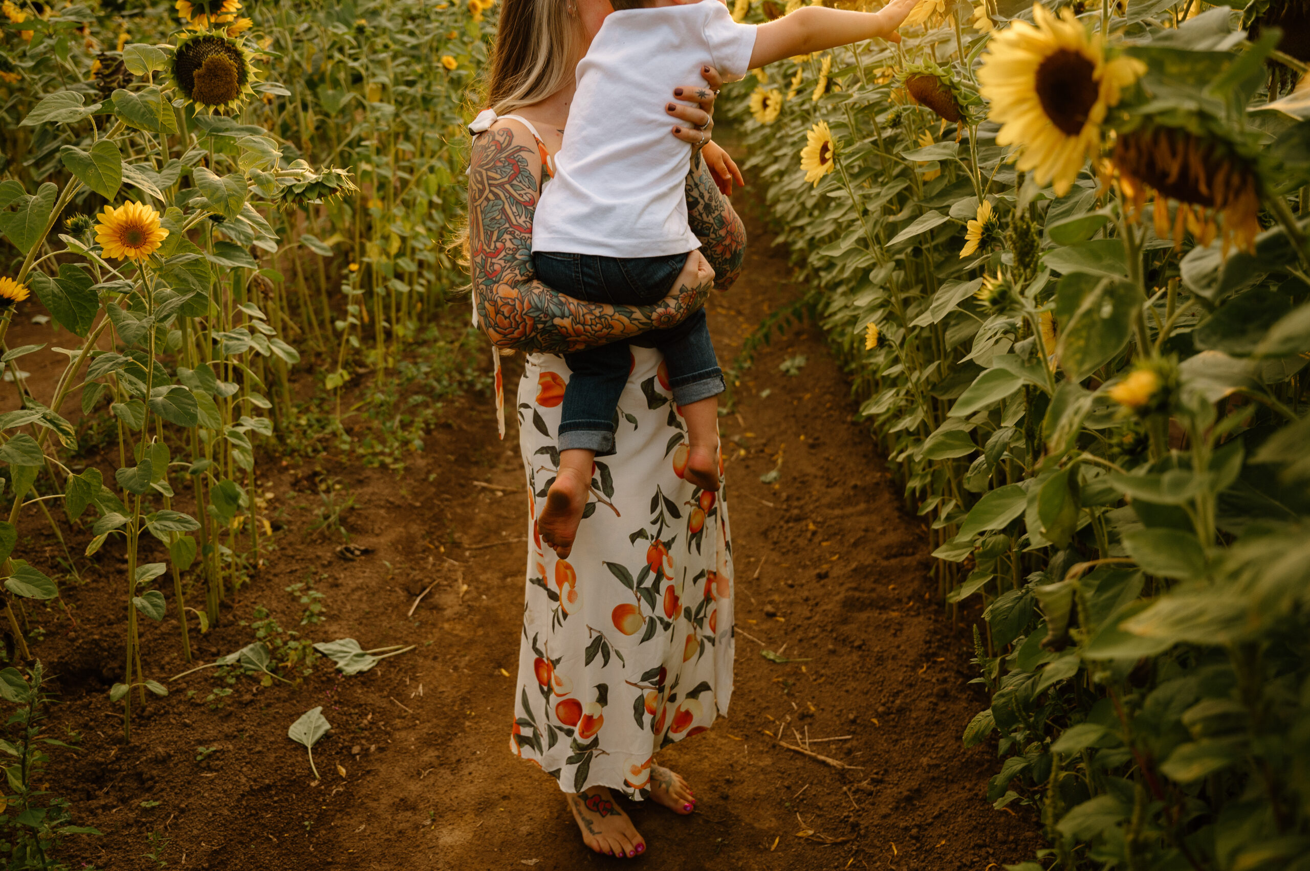 Mom and son sunflower photos by Forgette Photo 