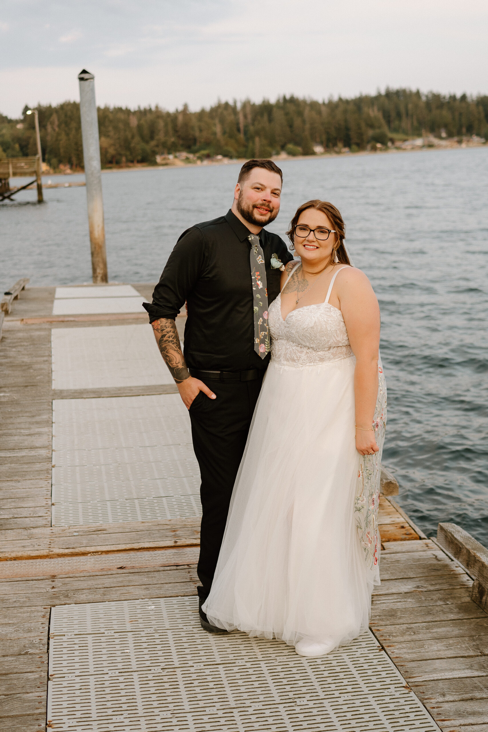 Bride and Groom by Portland Oregon Wedding Photographer