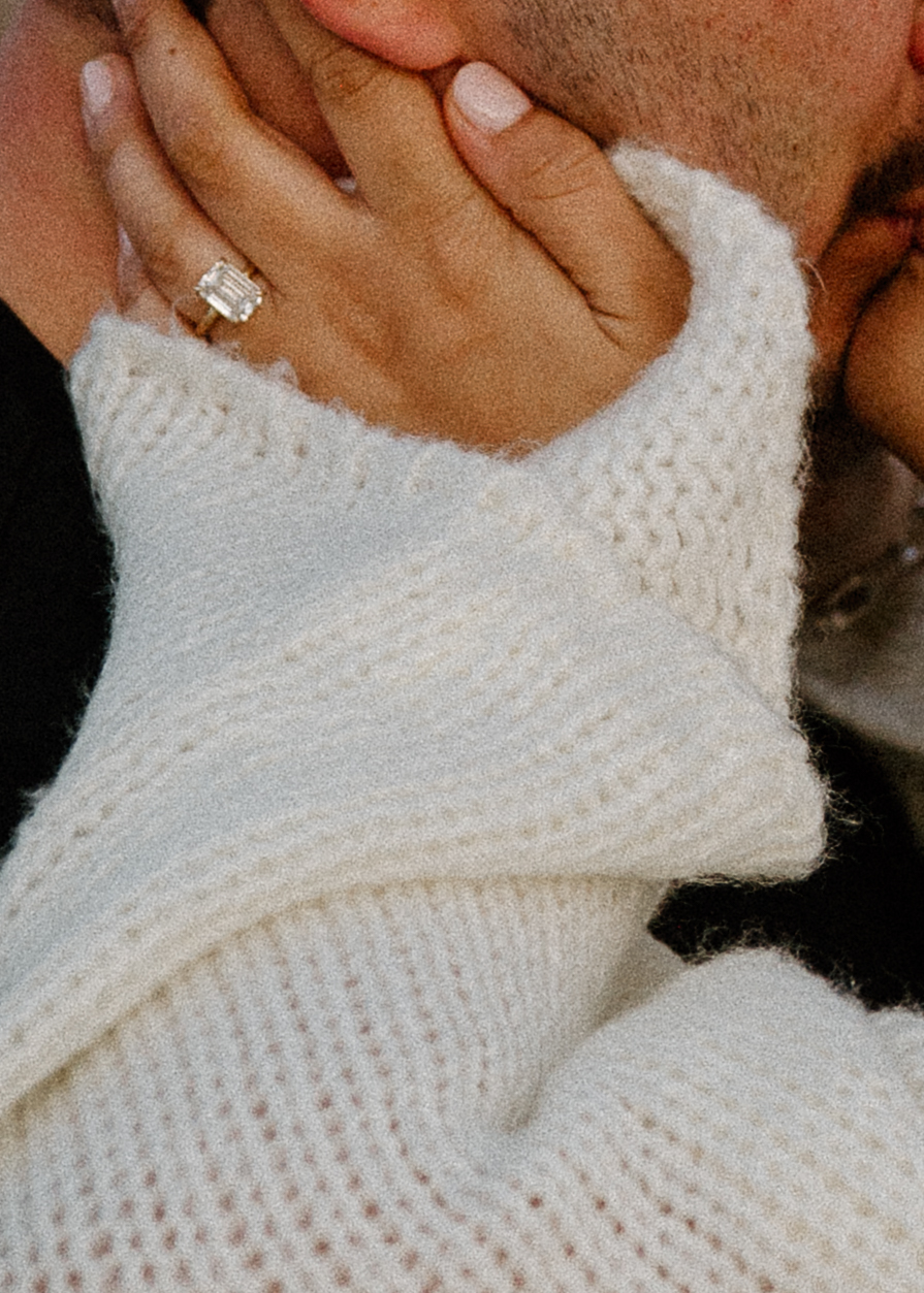 Ring shot of engagement photos taken by Vancouver Washington engagement photographer. 