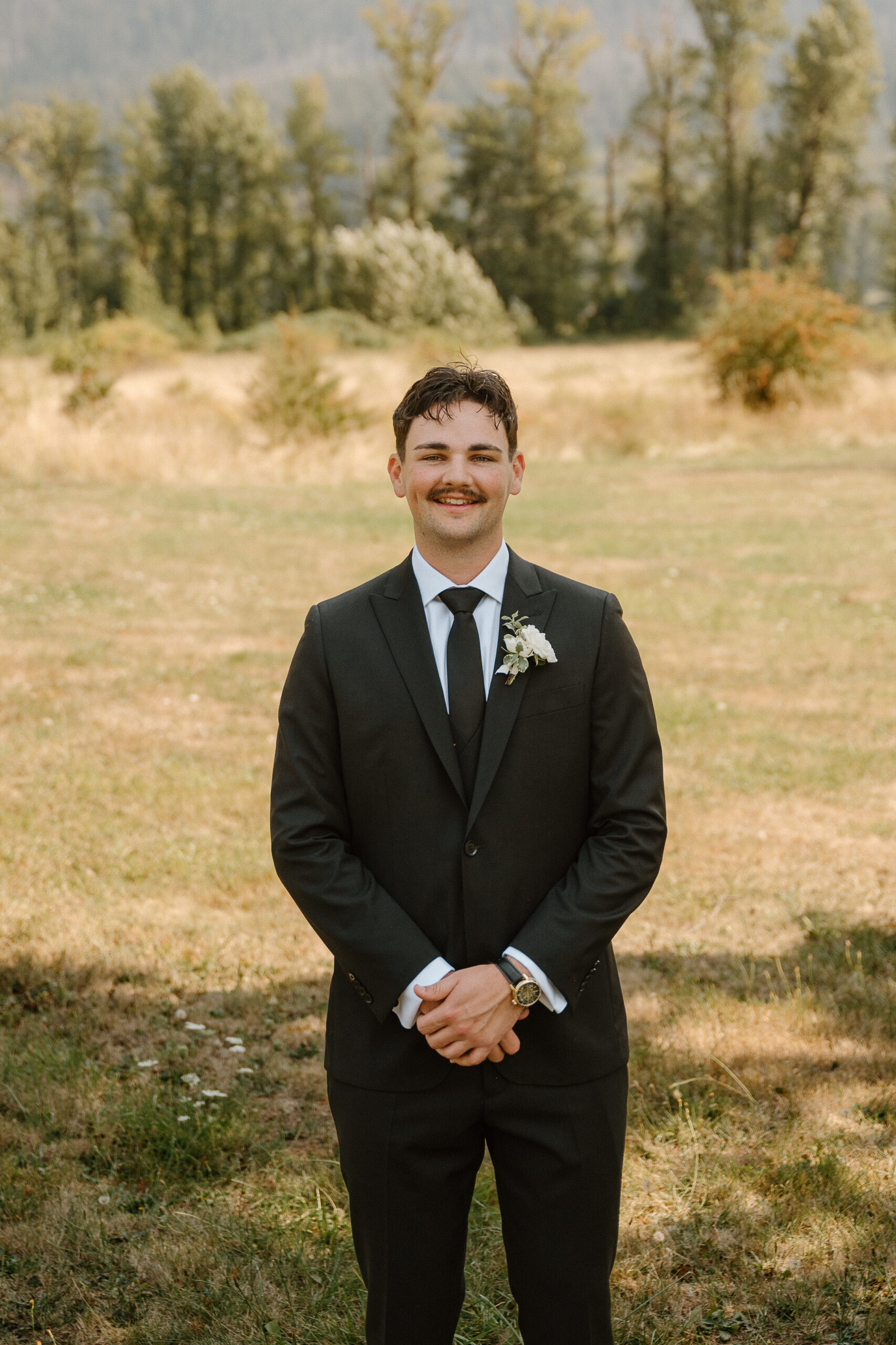 Groom portrait taken by Portland Oregon Wedding Photographer