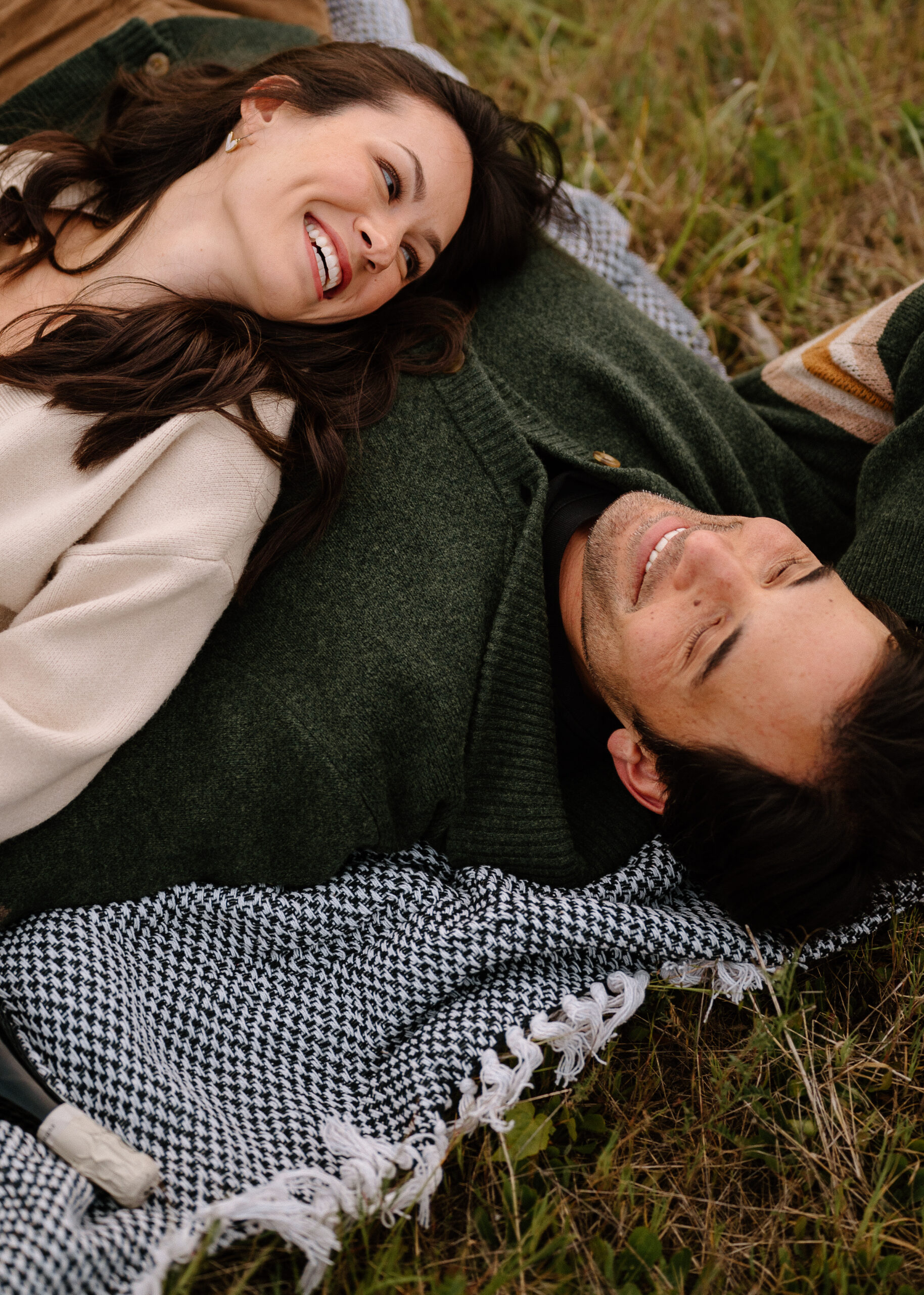 Future bride and groom portrait taken by Vancouver, Washington engagement photographer. 