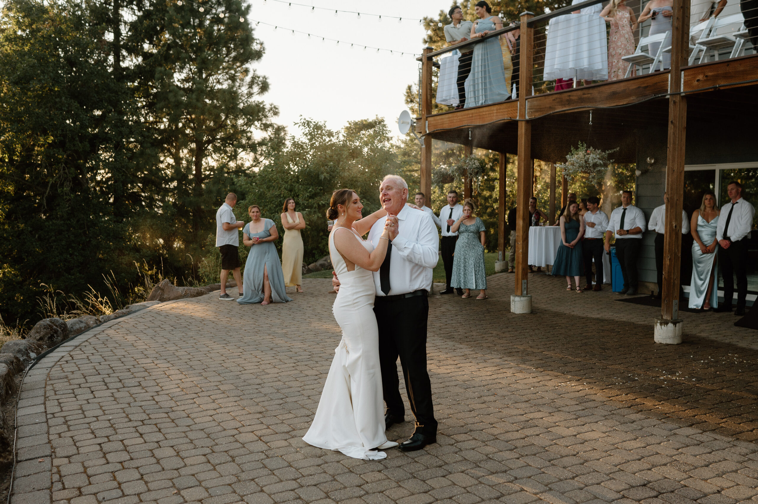 Father daughter dance taken by PNW wedding photographer