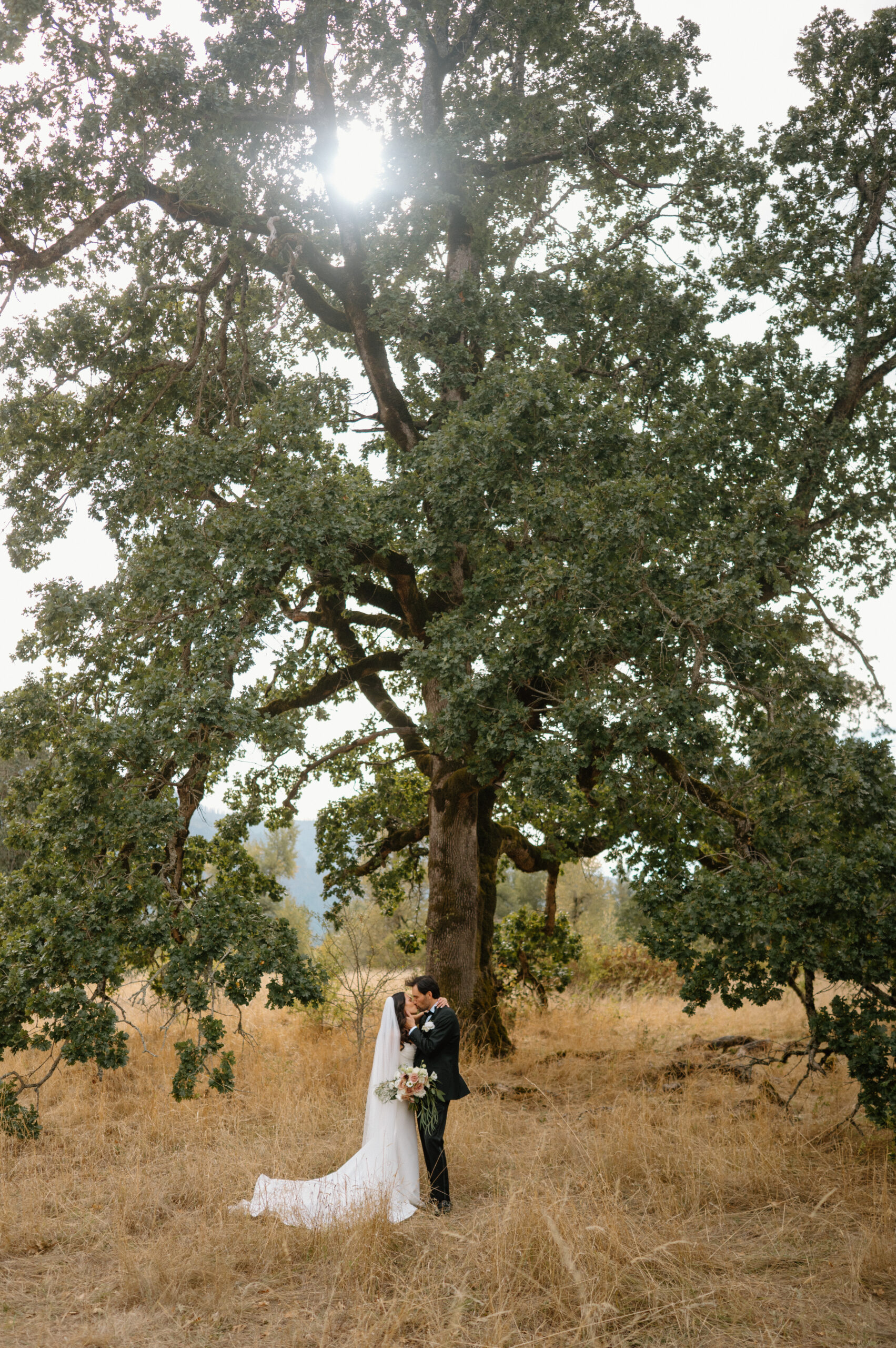 Bride and groom taken by Oregon wedding photographer 