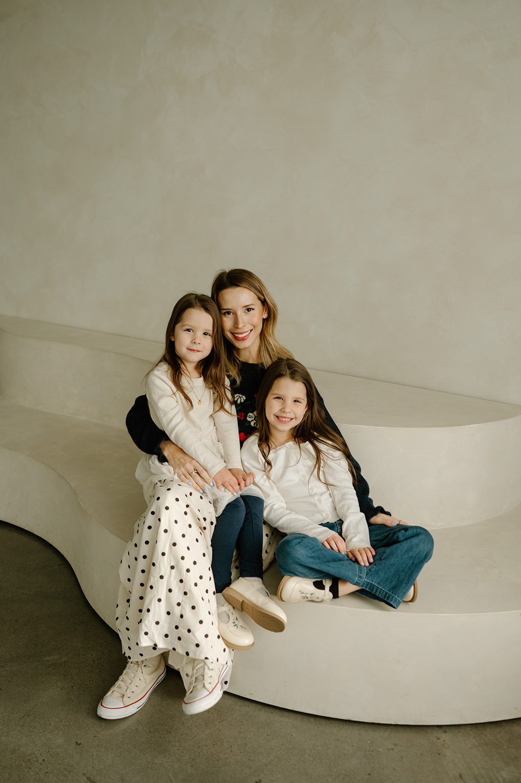 Photograph of mother and children taken by PNW Family Photography