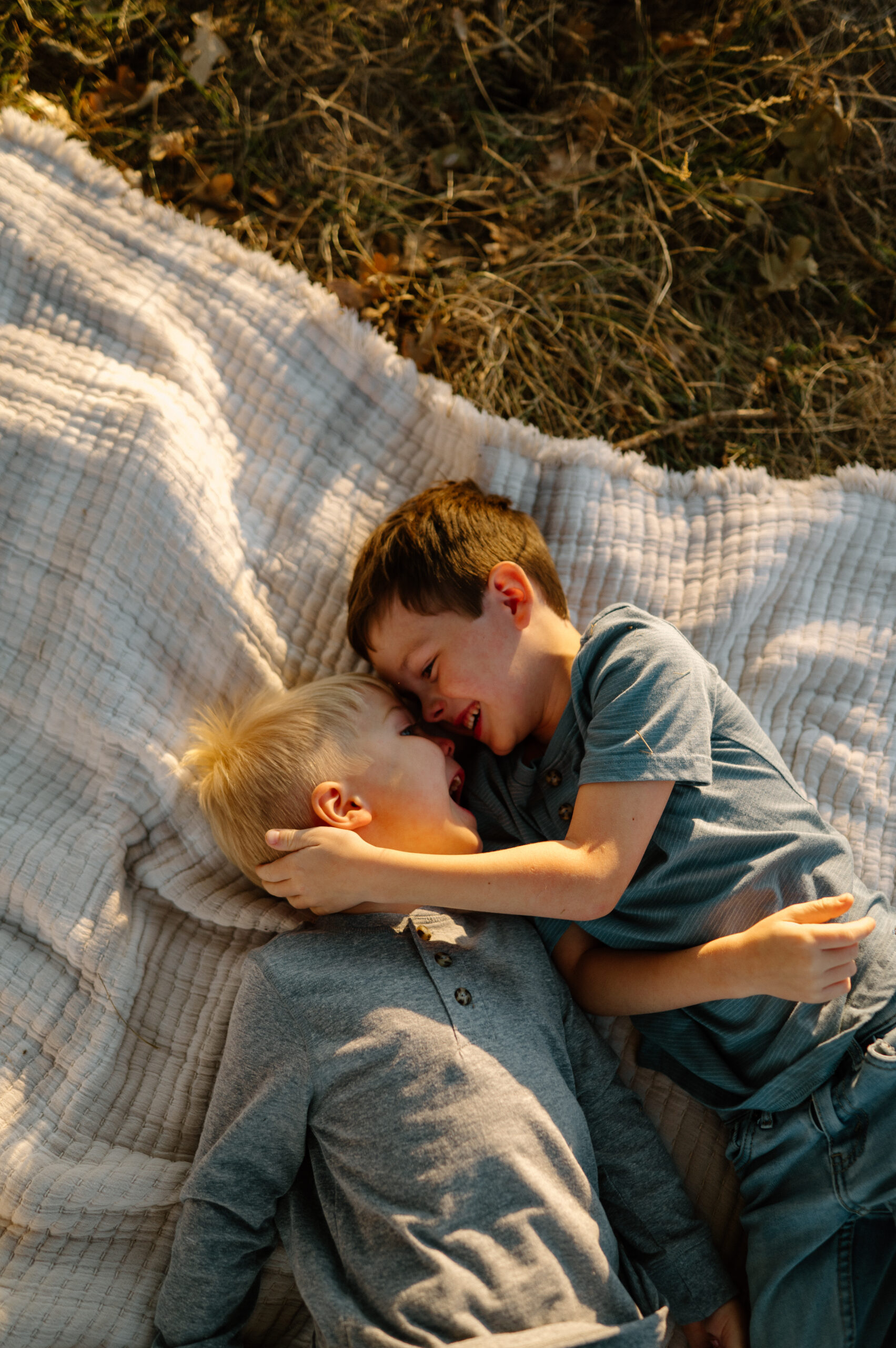 Portrait of brothers taken by PNW Family photographer.