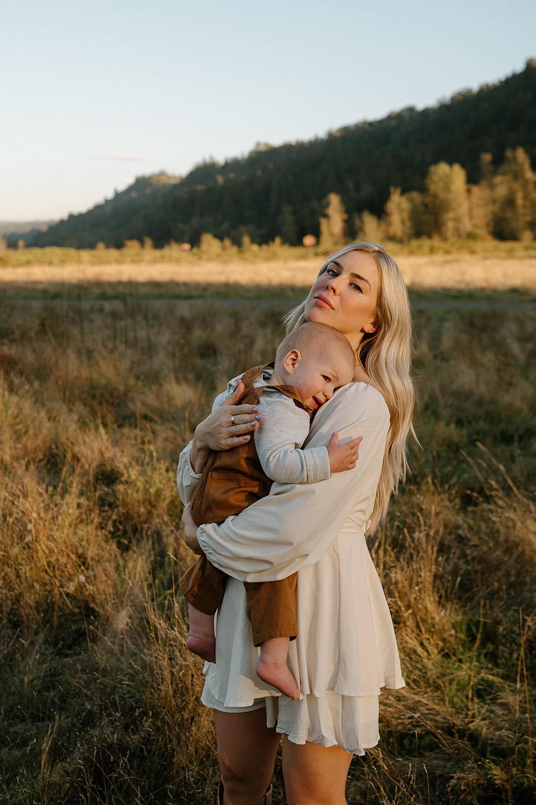 Fall family portrait taken in Vancouver, Washington by Vancouver, Washington family photographer.