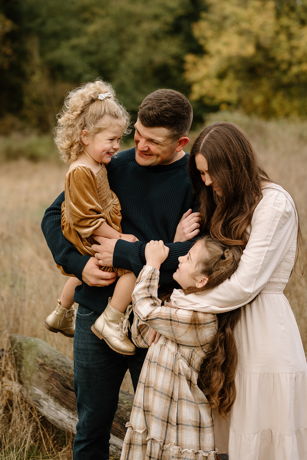 Family portrait taken by Vancouver, Washington family photographer.